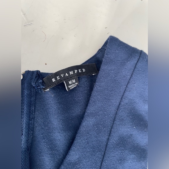 Blue High/Low Revamped Tunic/Dress - Picture 4 of 9